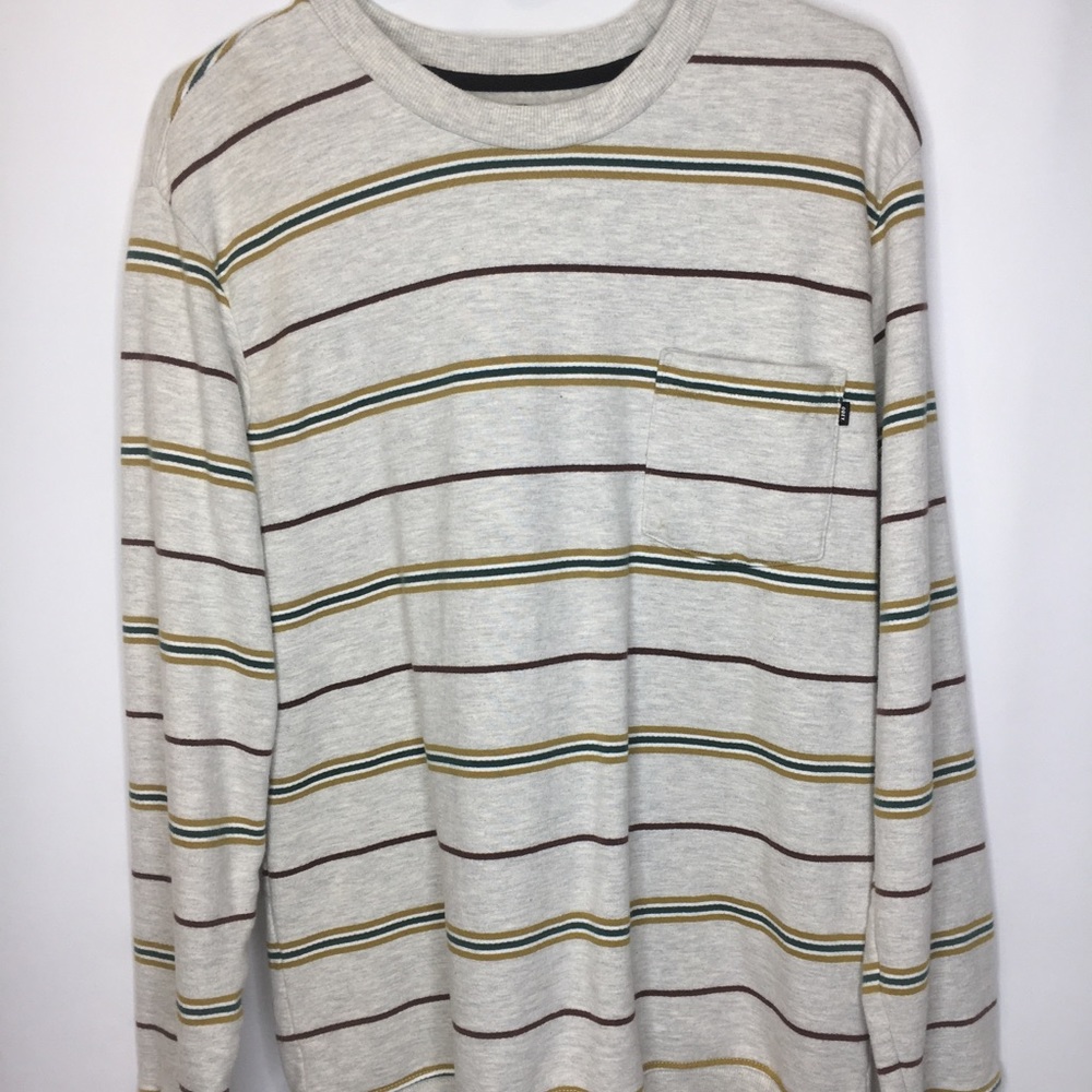 VINTAGE OBEY STRIPPED CREWNECK